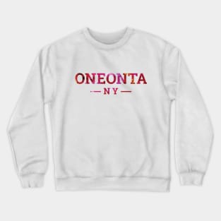 Oneonta, NY Alcohol Ink Crewneck Sweatshirt